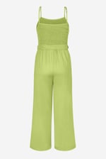 Belted Solid Jumpsuit with a Shirred Silhouette