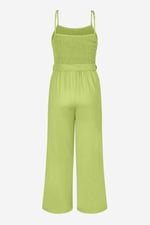 Belted Solid Jumpsuit with a Shirred Silhouette