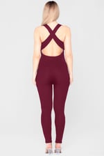 Criss-Cross Back Ribbed Bodysuit