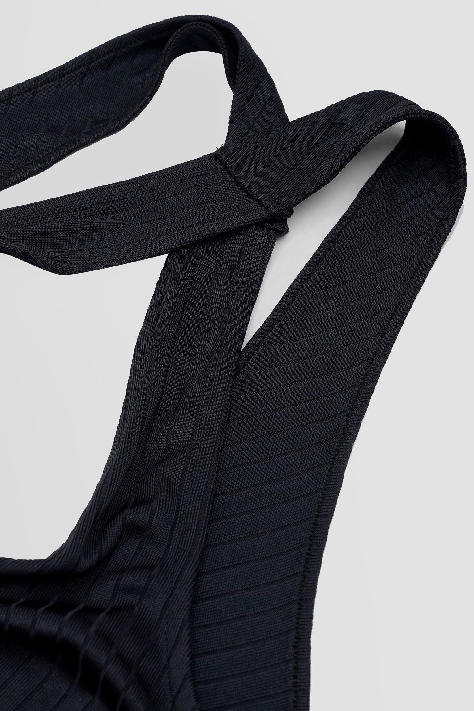 Criss-Cross Back Ribbed Bodysuit