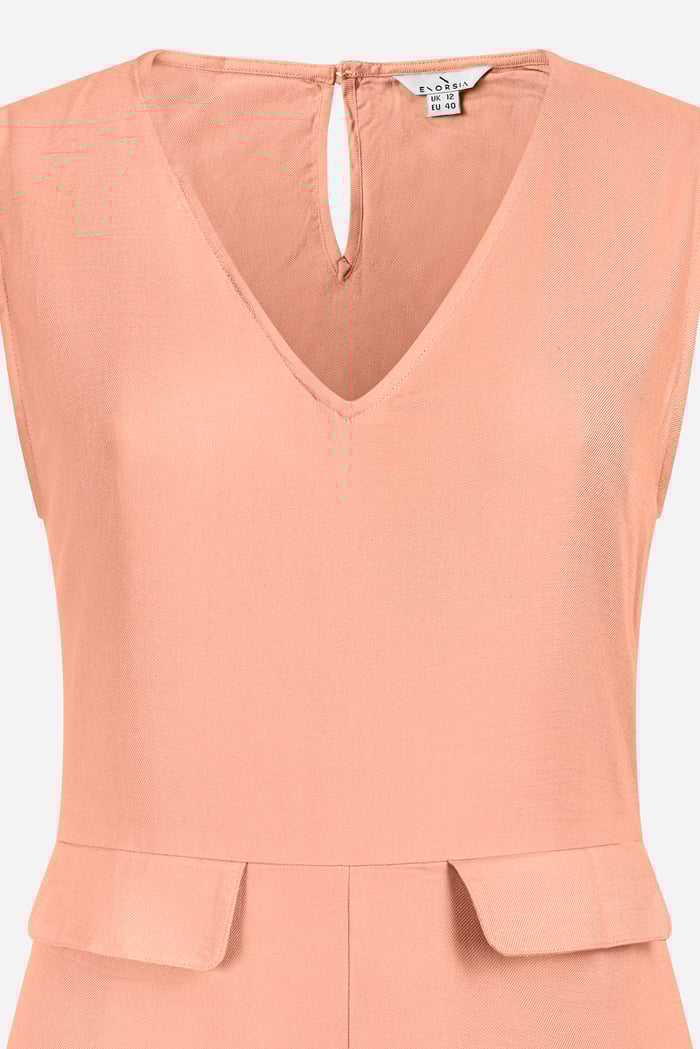 V-Neck Sleeveless Viscose Playsuit