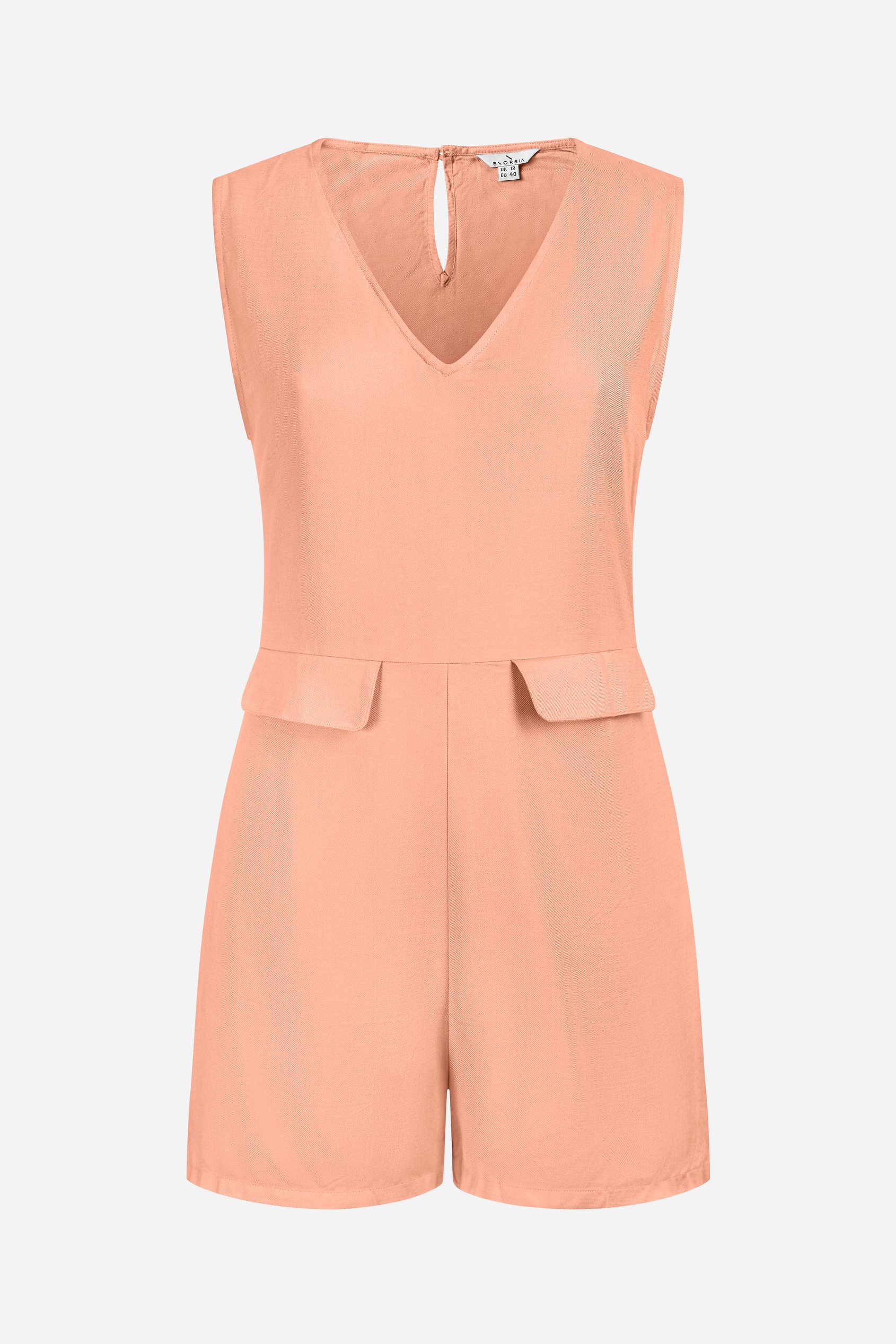 V-Neck Sleeveless Viscose Playsuit