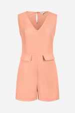 V-Neck Sleeveless Viscose Playsuit