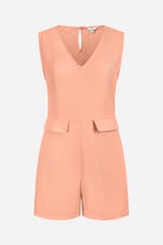 V-Neck Sleeveless Viscose Playsuit