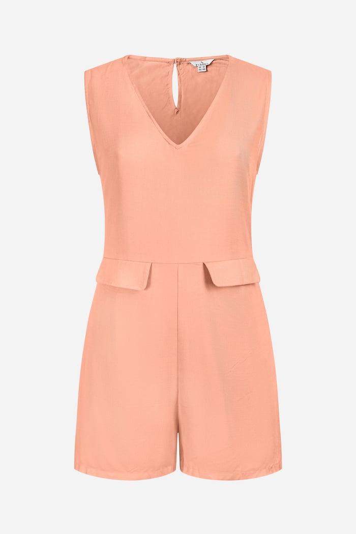 V-Neck Sleeveless Viscose Playsuit