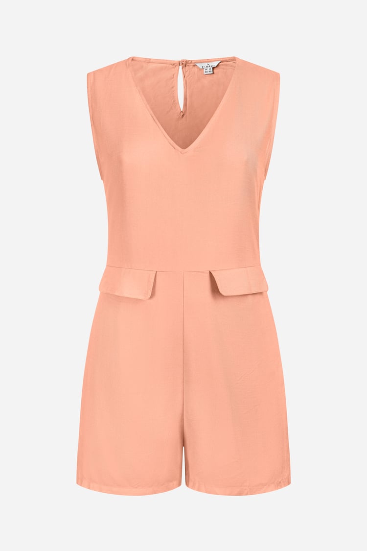 V-Neck Sleeveless Viscose Playsuit
