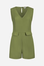 V-Neck Sleeveless Viscose Playsuit