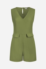 V-Neck Sleeveless Viscose Playsuit