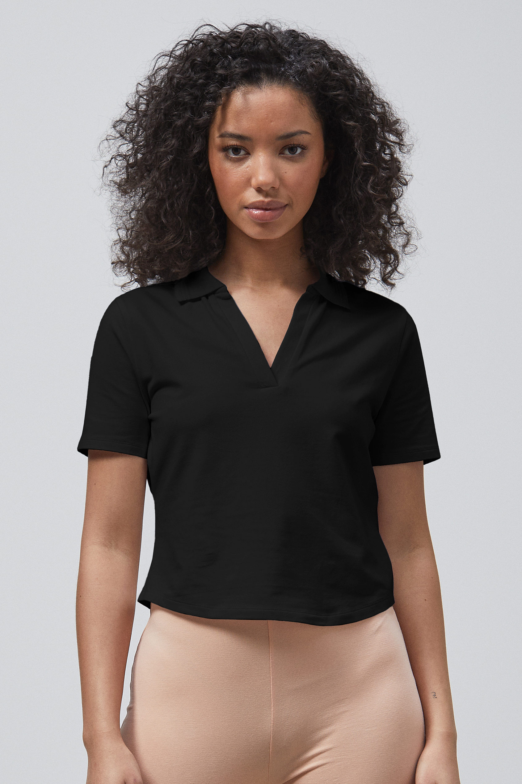 V-Neck Polo Shirt