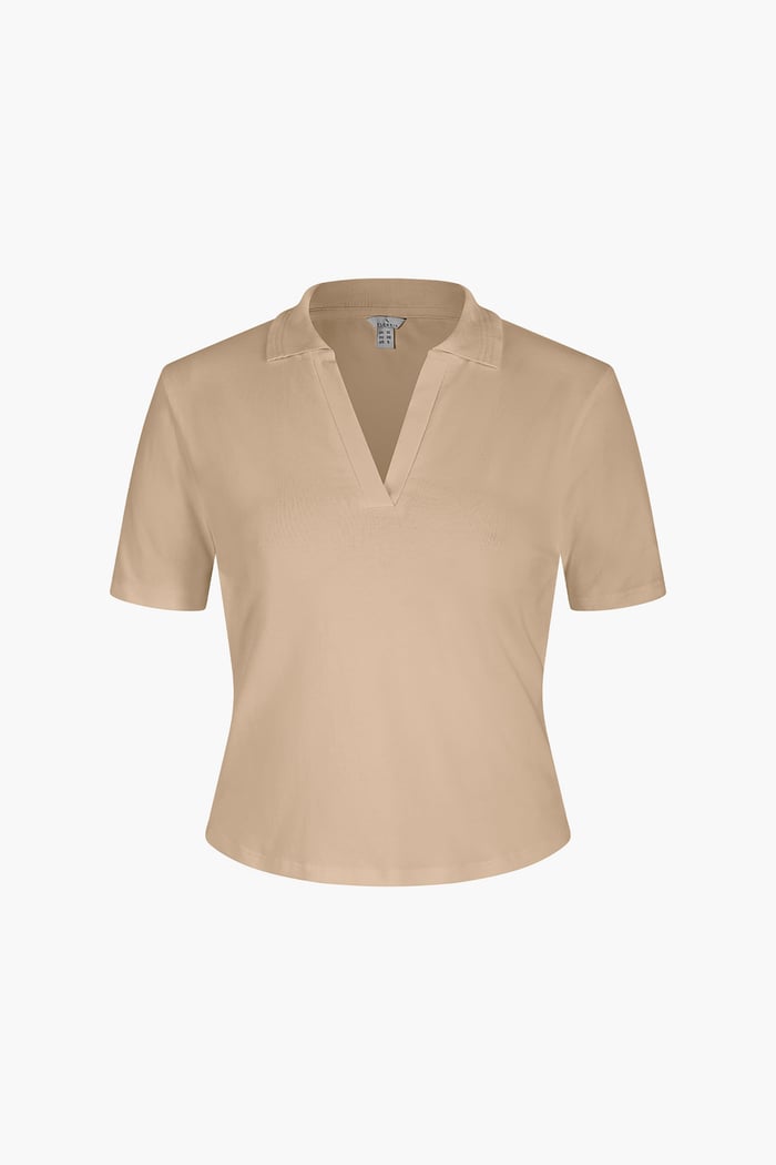 V-Neck Polo Shirt