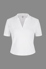 V-Neck Polo Shirt