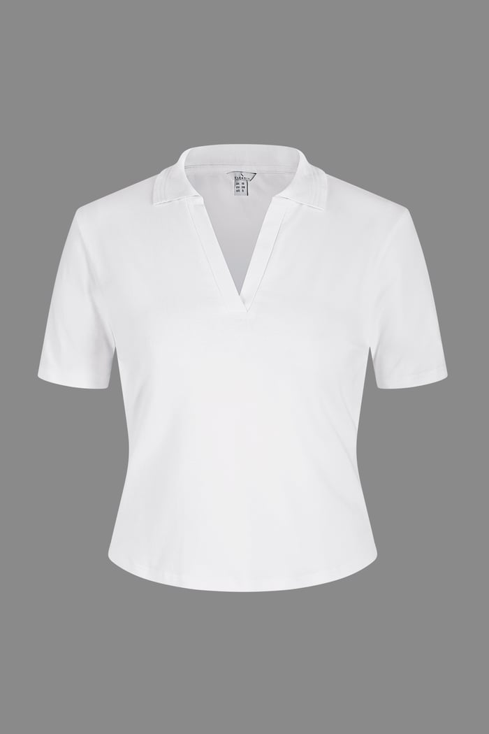 V-Neck Polo Shirt