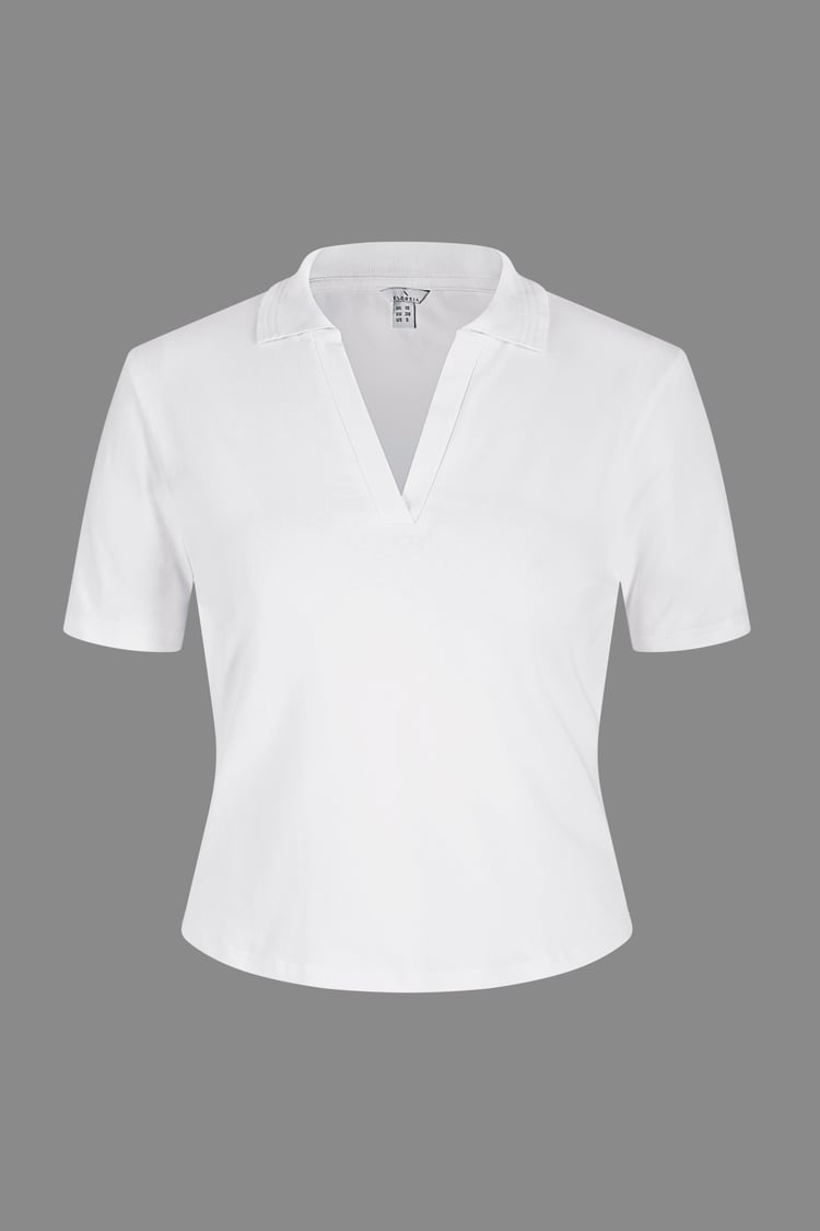 V-Neck Polo Shirt