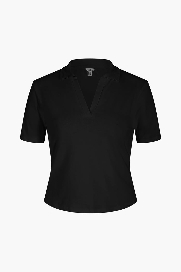 V-Neck Polo Shirt