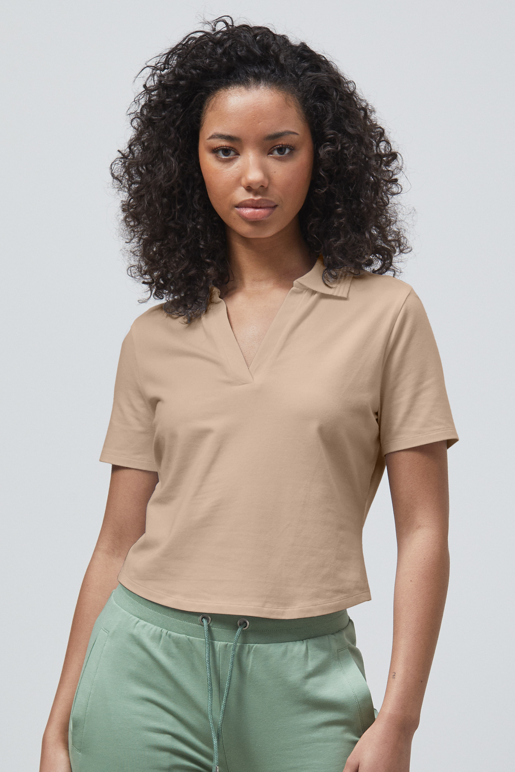 V-Neck Polo Shirt