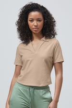 V-Neck Polo Shirt