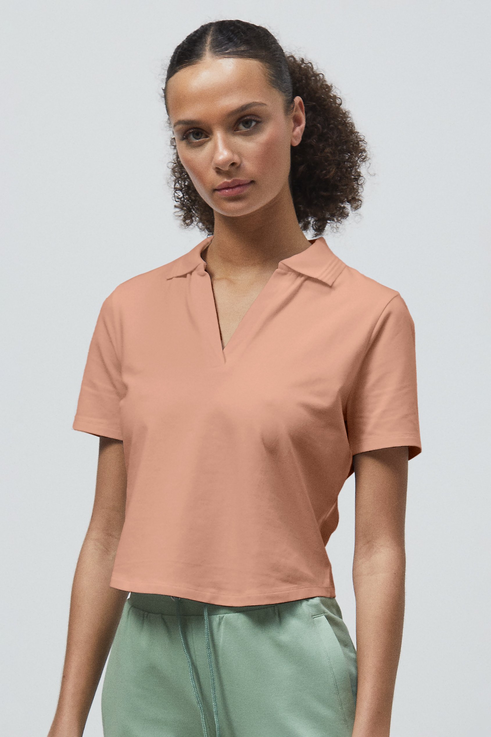 V-Neck Polo Shirt