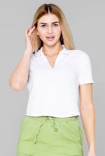 V-Neck Polo Shirt