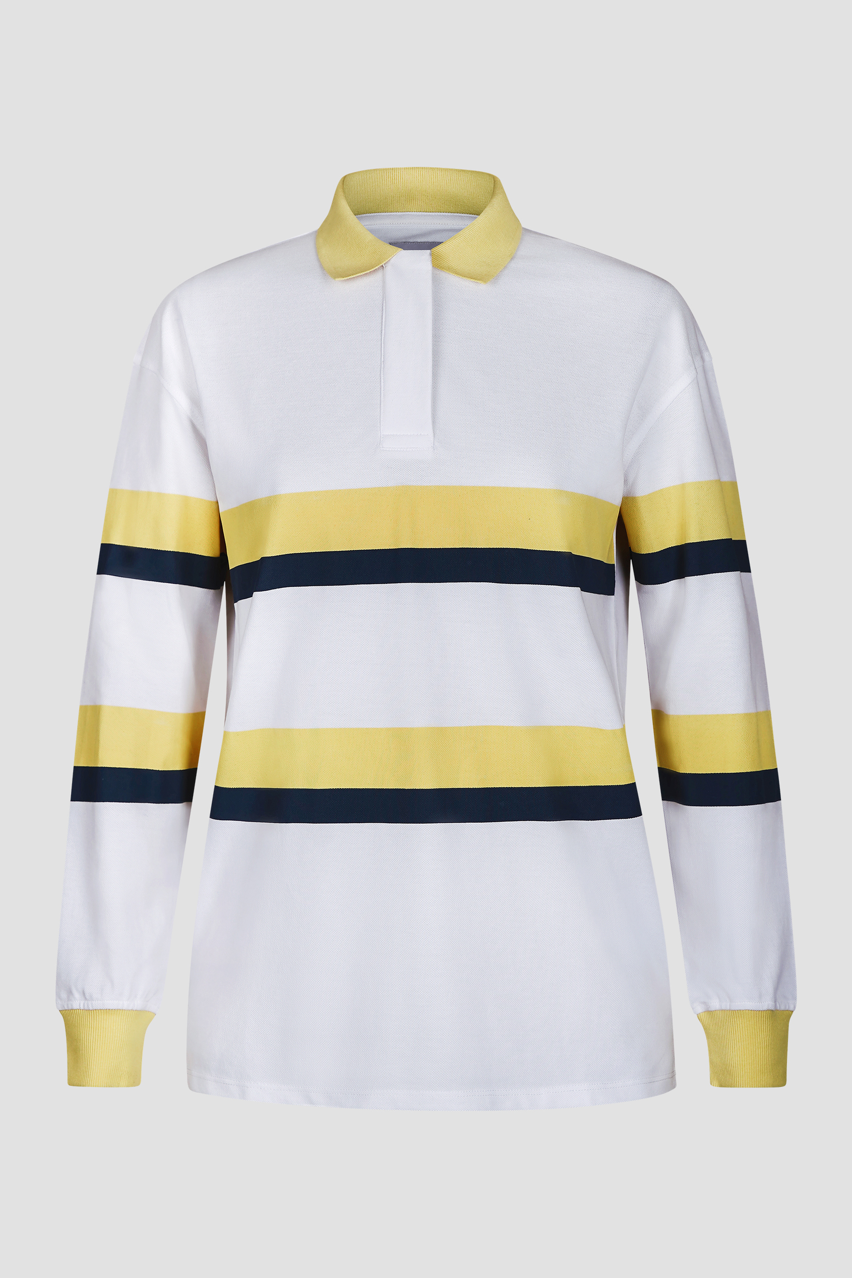 Women's Rugby Polo With Contrast Stripes