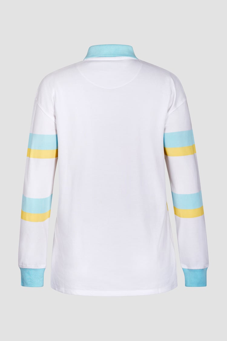 Women's Rugby Polo With Contrast Stripes