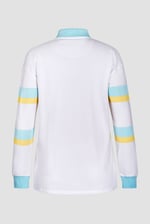 Women's Rugby Polo With Contrast Stripes