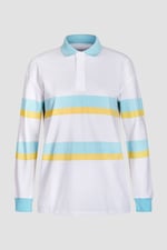 Women's Rugby Polo With Contrast Stripes