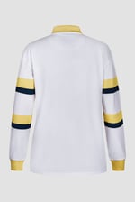 Women's Rugby Polo With Contrast Stripes