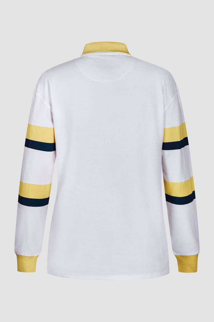 Women's Rugby Polo With Contrast Stripes
