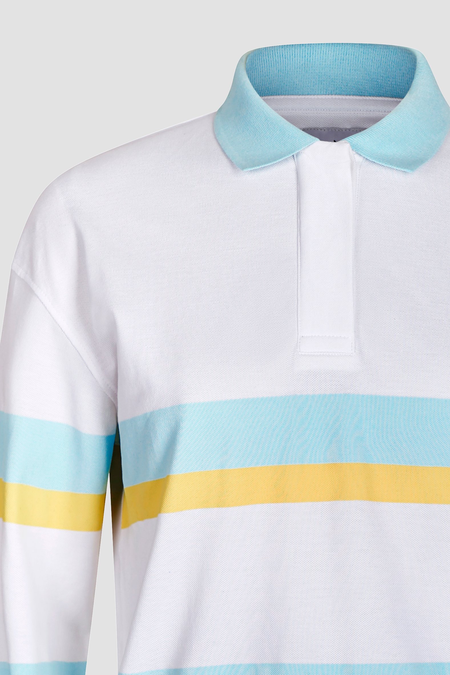 Women's Rugby Polo With Contrast Stripes