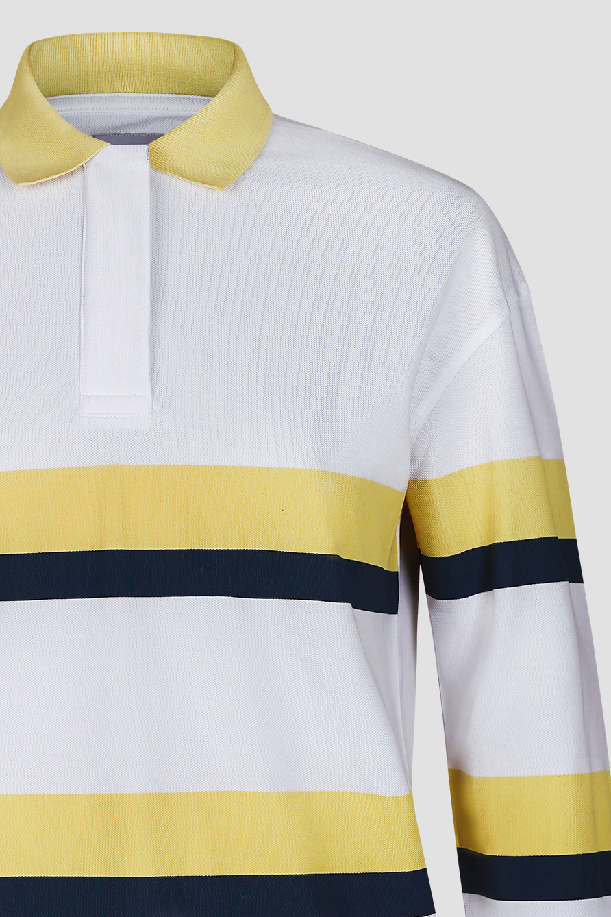 Women's Rugby Polo With Contrast Stripes