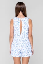 Sleeveless All Over Print Playsuit