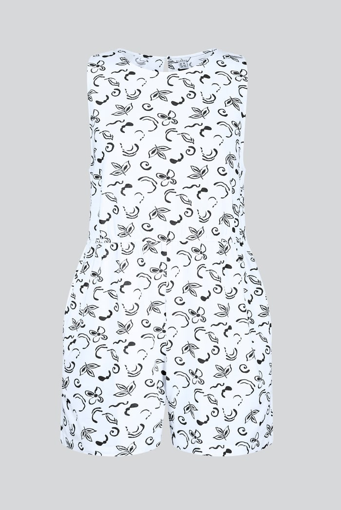 Sleeveless All Over Print Playsuit