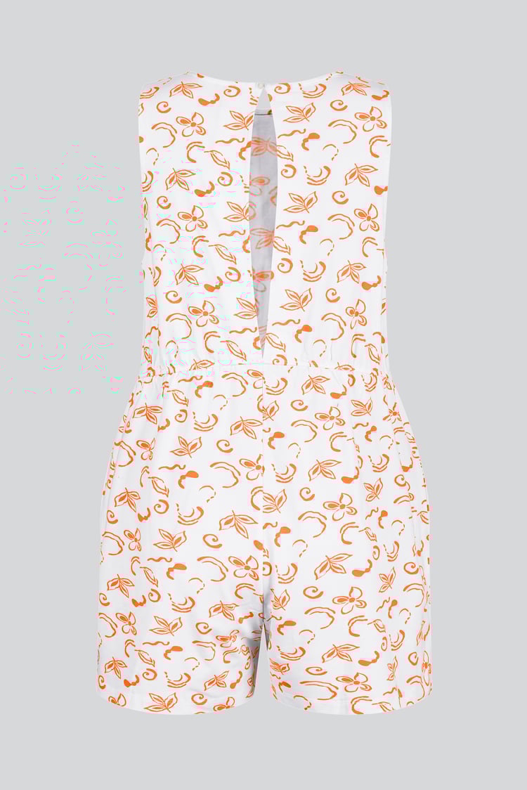 Sleeveless All Over Print Playsuit