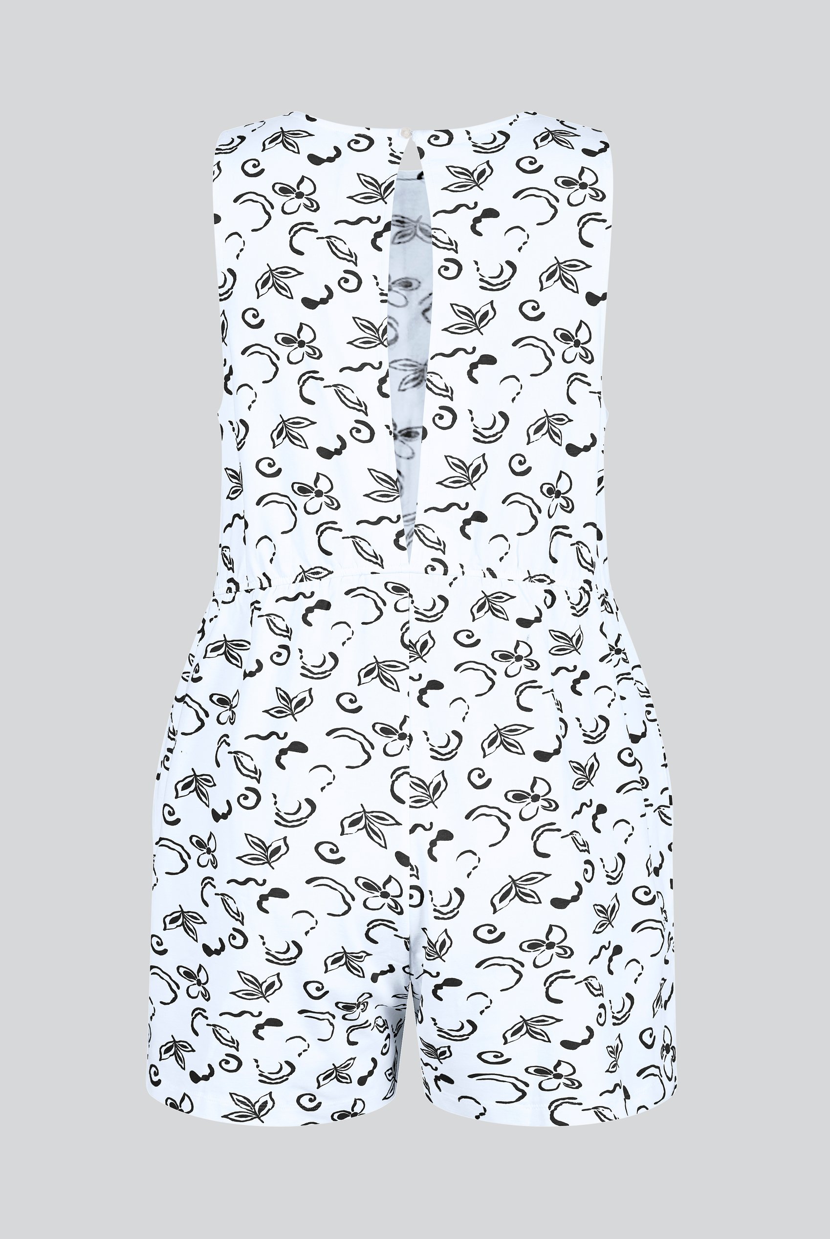 Sleeveless All Over Print Playsuit