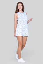 Sleeveless All Over Print Playsuit