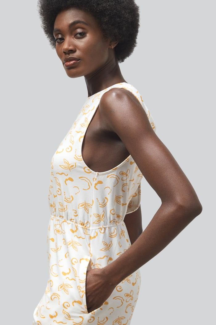 Sleeveless All Over Print Playsuit