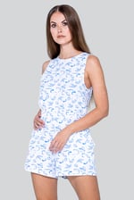 Sleeveless All Over Print Playsuit