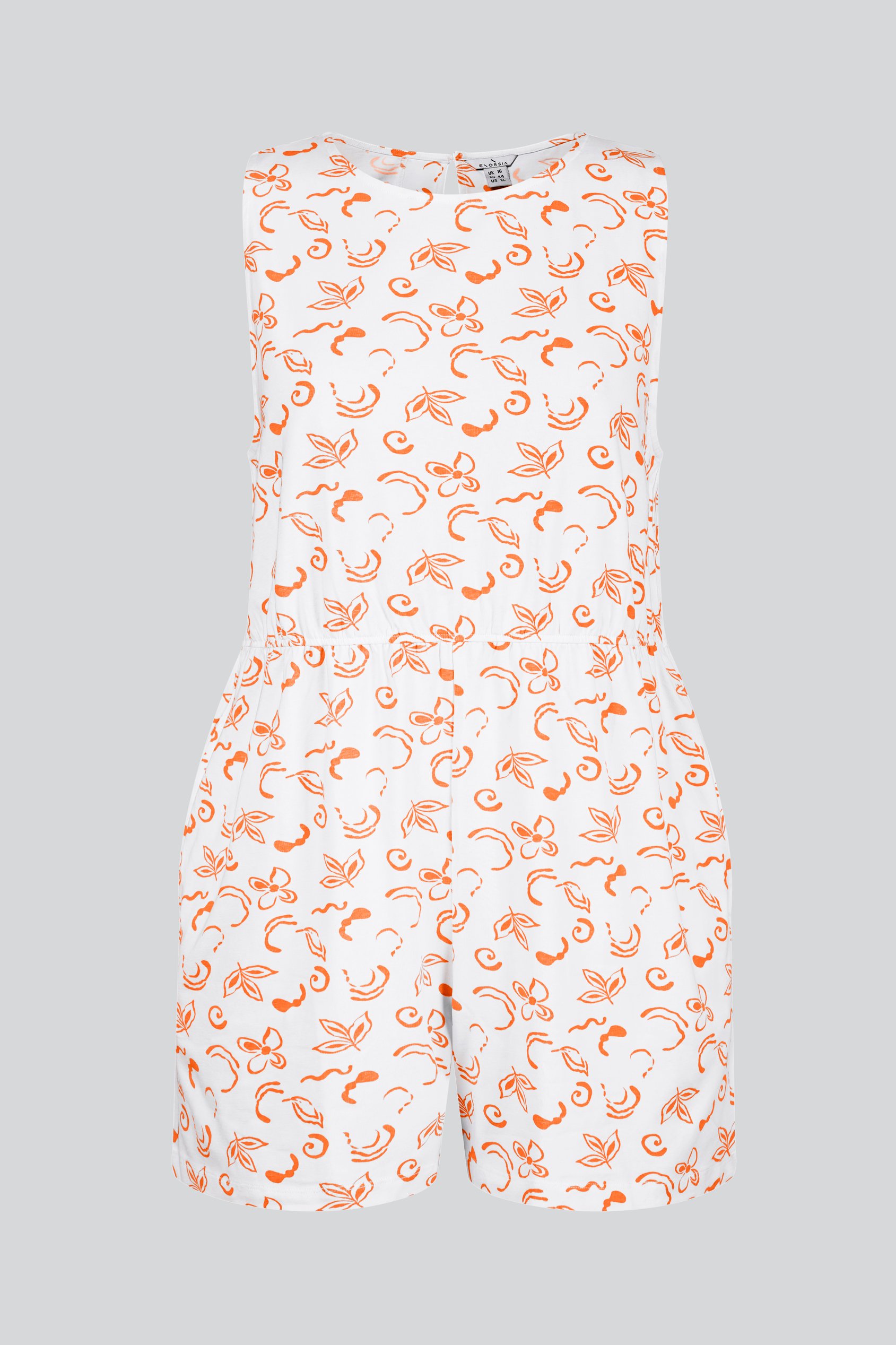 Sleeveless All Over Print Playsuit