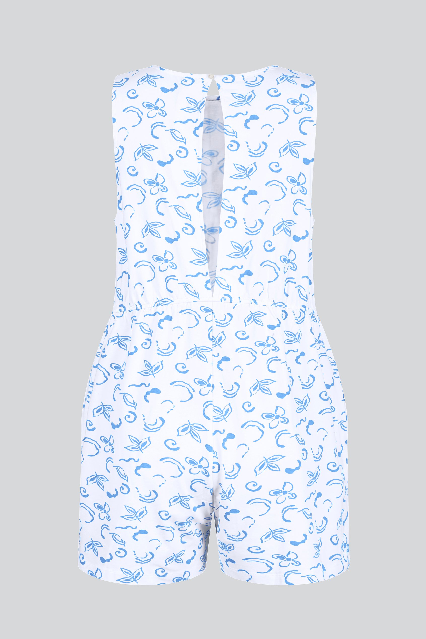 Sleeveless All Over Print Playsuit