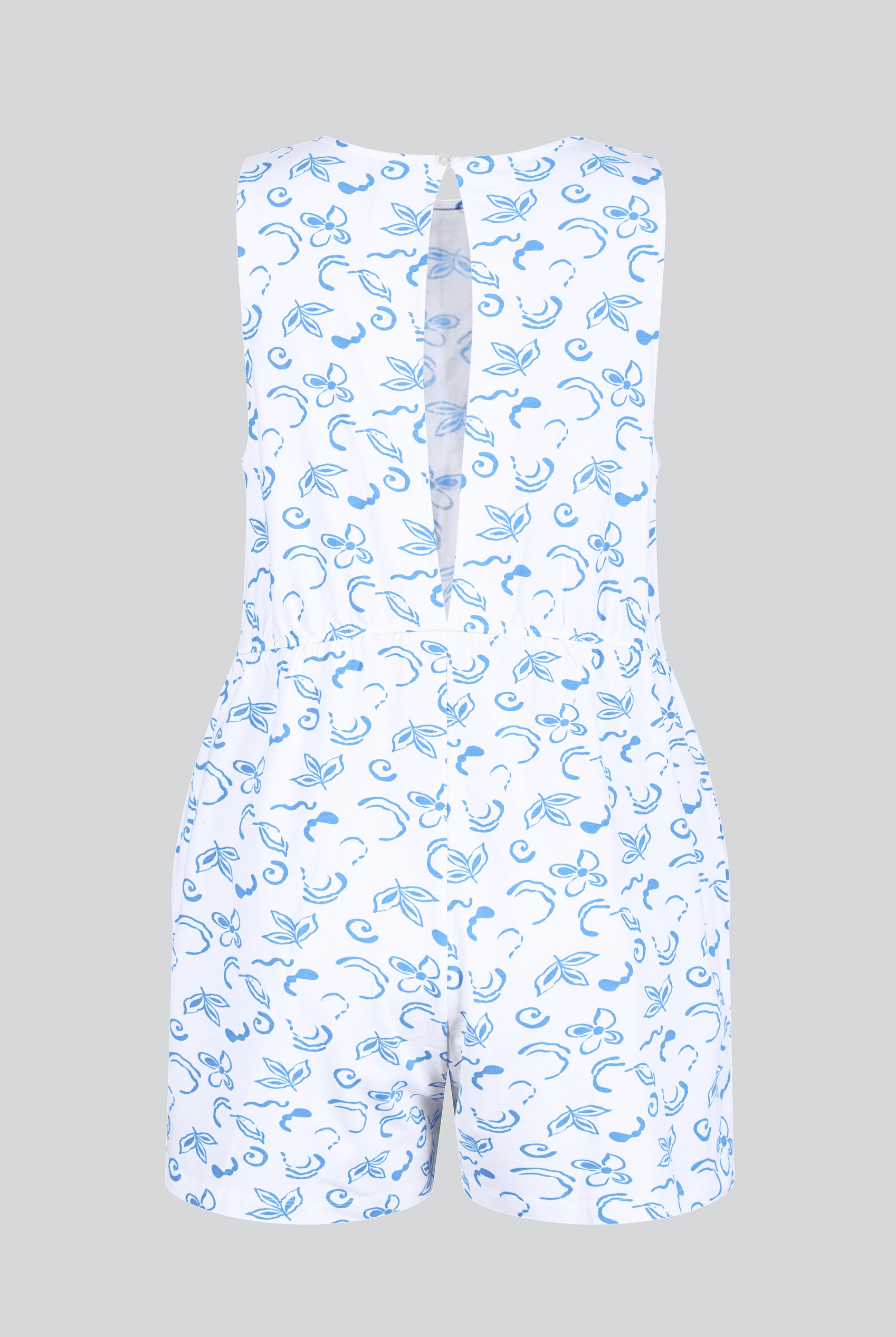 Sleeveless All Over Print Playsuit