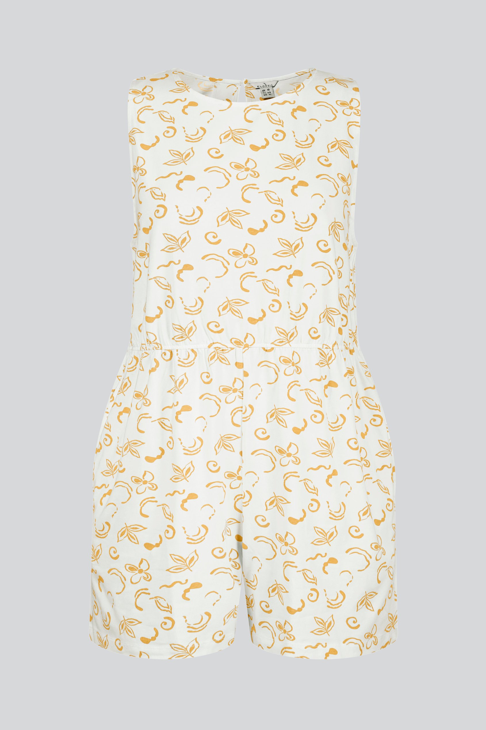 Sleeveless All Over Print Playsuit