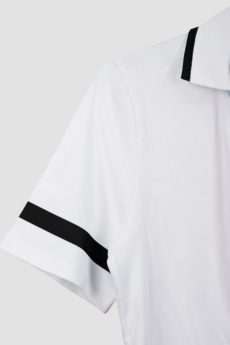 Cornelia stripe  Short Sleeve Polo Shirt