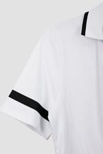 Cornelia stripe  Short Sleeve Polo Shirt