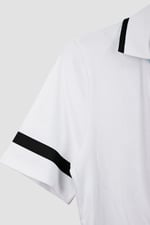 Cornelia stripe  Short Sleeve Polo Shirt