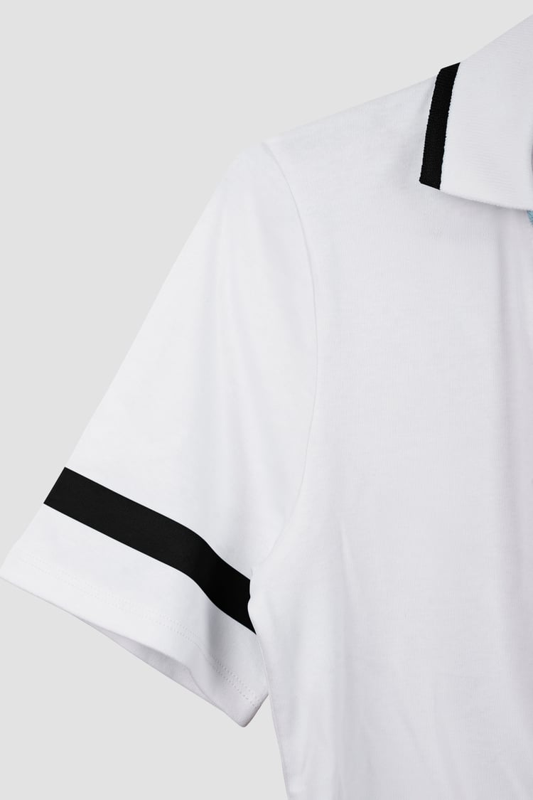 Cornelia stripe  Short Sleeve Polo Shirt