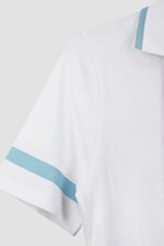 Cornelia stripe  Short Sleeve Polo Shirt