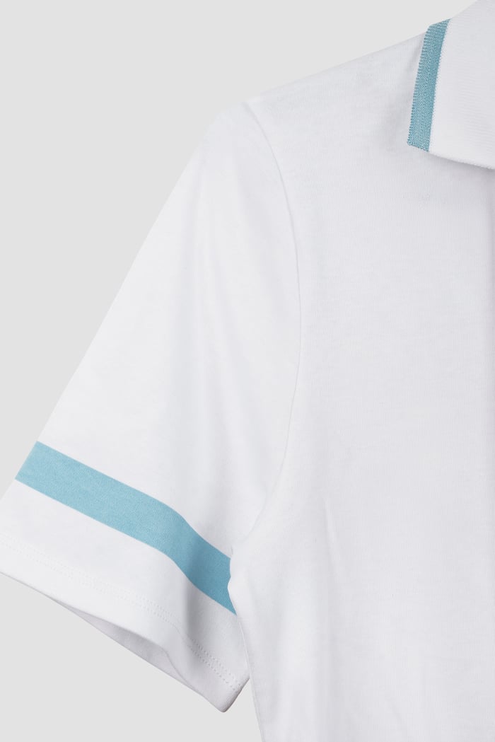 Cornelia stripe  Short Sleeve Polo Shirt