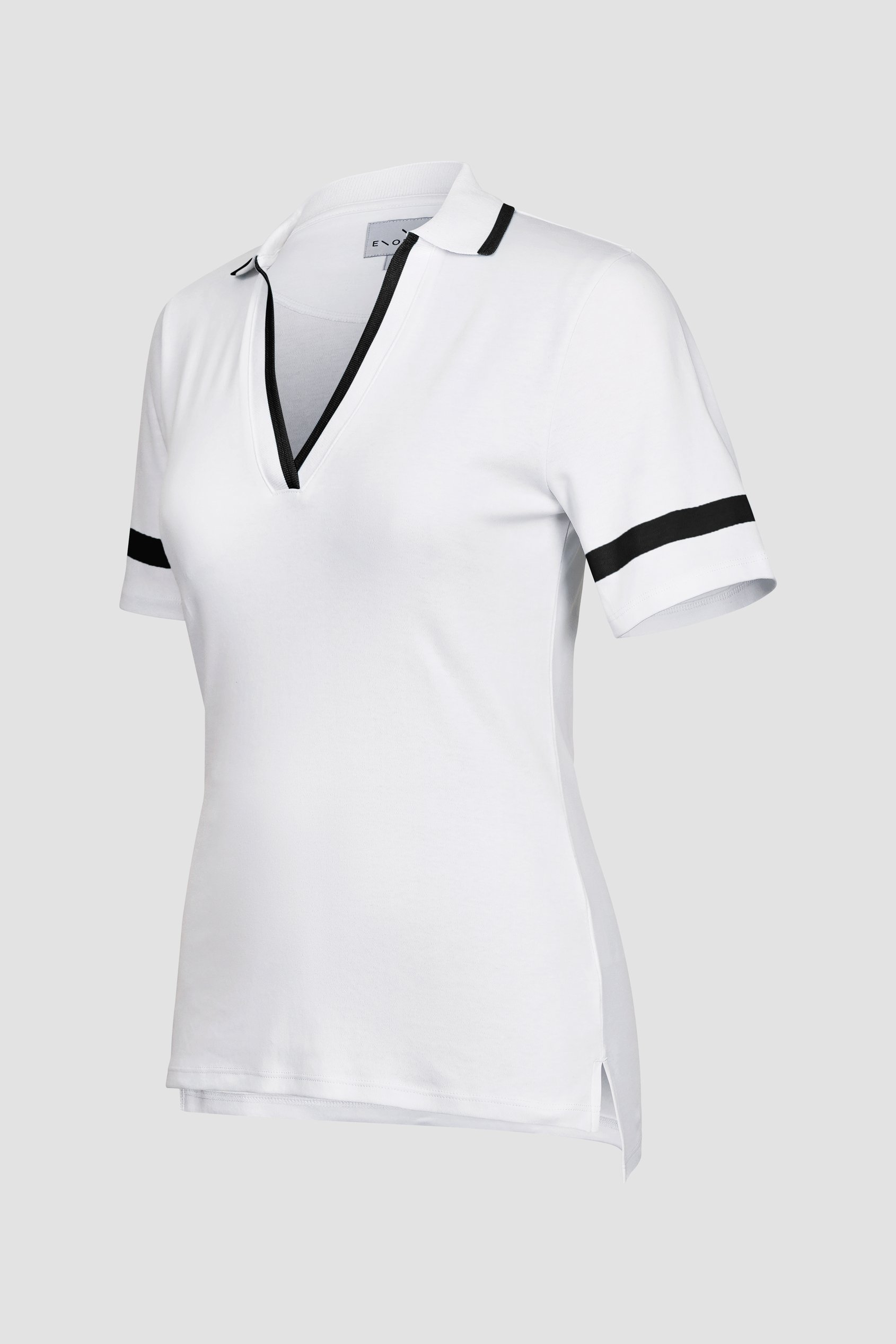 Cornelia stripe  Short Sleeve Polo Shirt