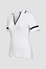 Cornelia stripe  Short Sleeve Polo Shirt