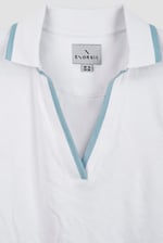 Cornelia stripe  Short Sleeve Polo Shirt